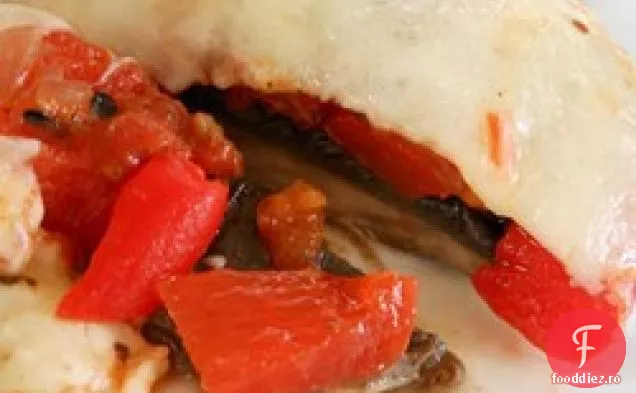 Portobello la grătar și Mozzarella