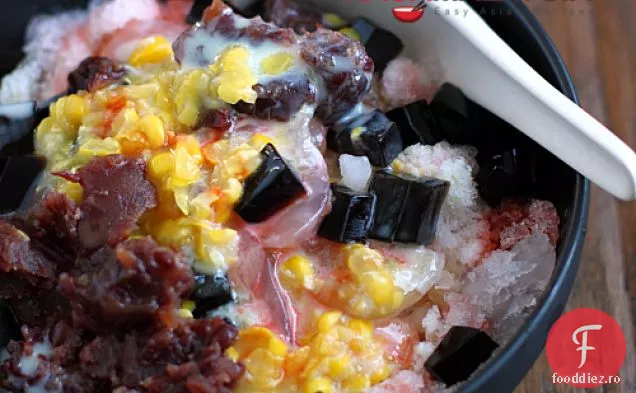 Ice kacang (abc) / rețetă de gheață rasă din Malaezia