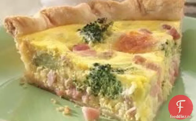Quiche cu șuncă și Broccoli