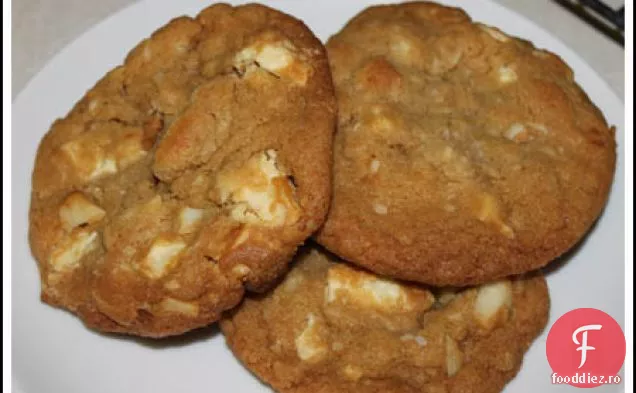 Cookie-Uri De Macadamia Cu Bucăți De Ciocolată Albă