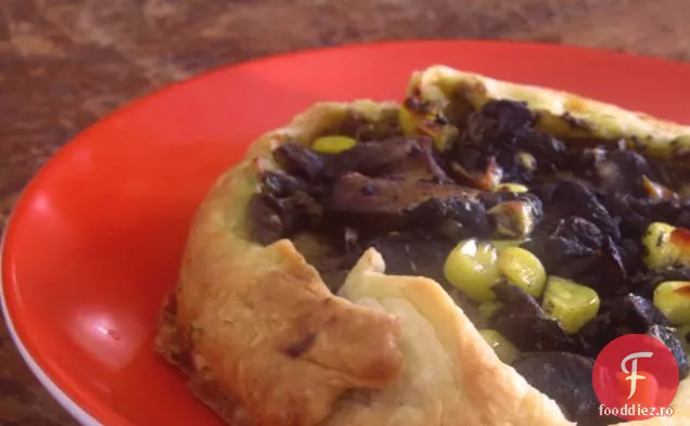 Huitlacoche, Ciuperci & Poblano Piure Tarte