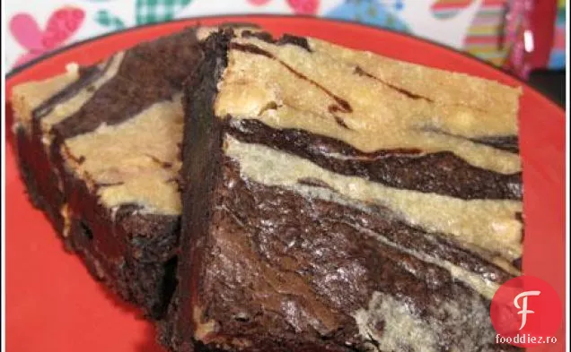 Ciocolată Cu Unt De Arahide Cheesecake Marmorat Brownies