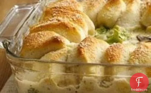 Caserola De Biscuiți Alfredo De Pui