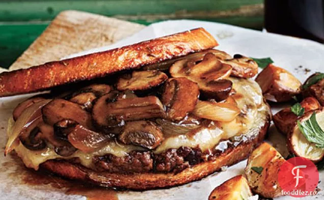 Ciuperci și Provolone Patty se topește