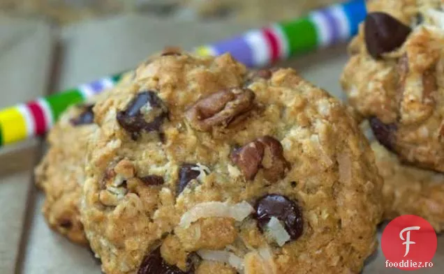 Nucă De Cocos Budinca Fulgi De Ovăz Ciocolată Chip Pecan Cookie-Uri