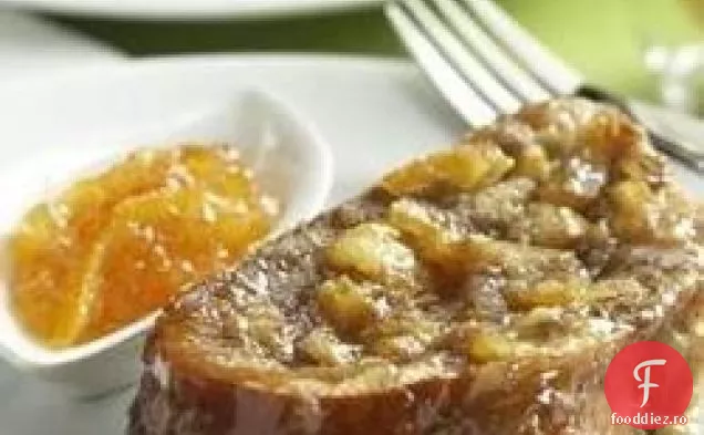 Caserola De Pâine Prăjită Franceză Cu Marmeladă De Portocale