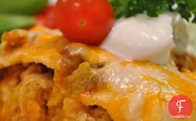 Ușor Chile Pui Enchilada Caserola