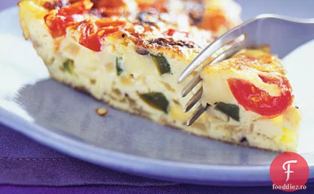 Ciuperci, piper și Fontina Frittata