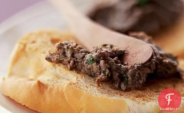 Duxelles de ciuperci pe Bruschetta