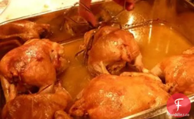 Găini Cornish Prăjite Cu Ierburi