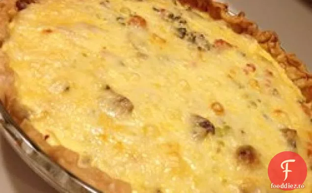 Quiche cu șuncă și orez sălbatic