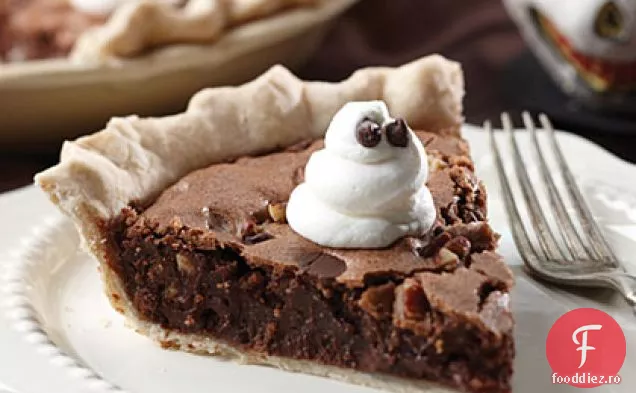 Ghost-Topped Fudge Pie