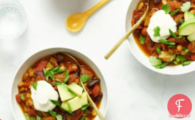Chili-ul meu Vegan preferat cu smântână de casă