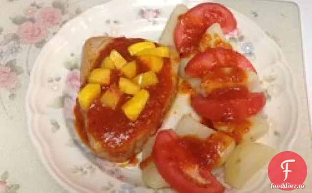 Ton proaspăt portughez (sos și marinată)