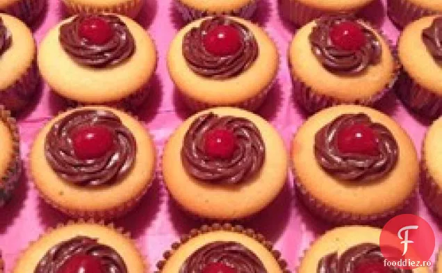 Boston Creme Mini-Cupcakes