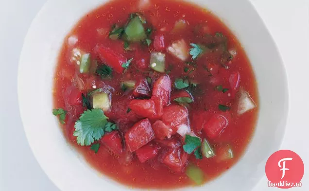 Gazpacho cu roșii și Tomatillo