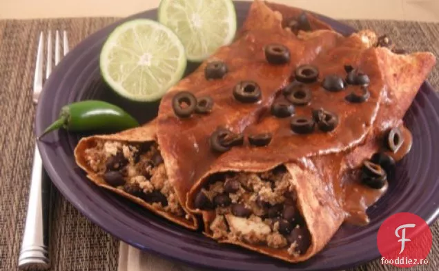 Smokey Black Bean Enchiladas