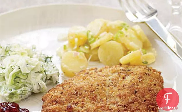 Fettuccine cu curcan și ciuperci Brandied