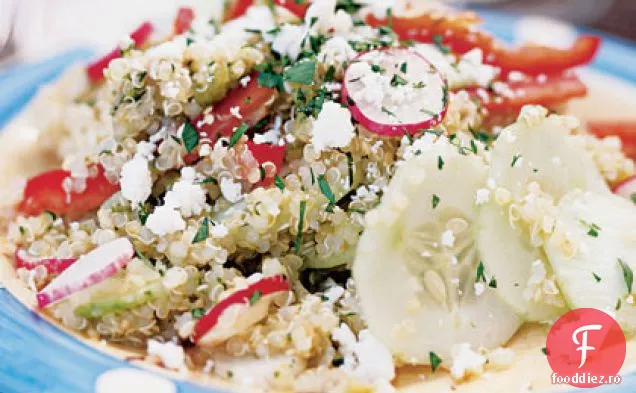 Salată de Quinoa cu legume și vinetă Tomatillo