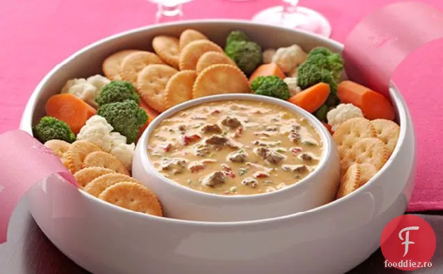 Velveeta Euro picant Cheeseburger Dip