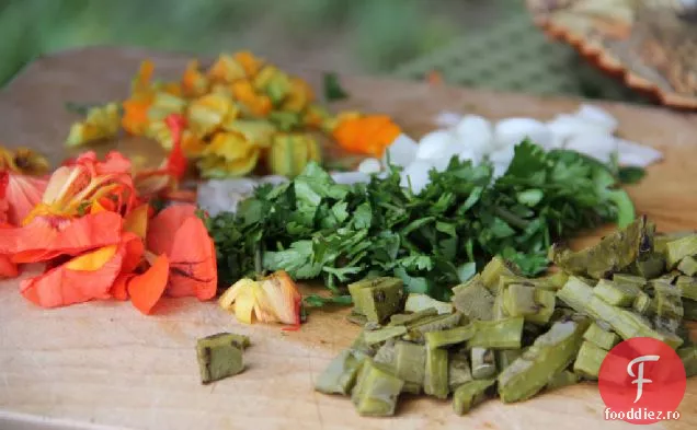 Taco De Crab Și Cactus Cu Salsa Tomatillo