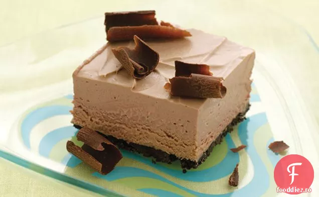 Pătrate De Mousse De Ciocolată Congelate