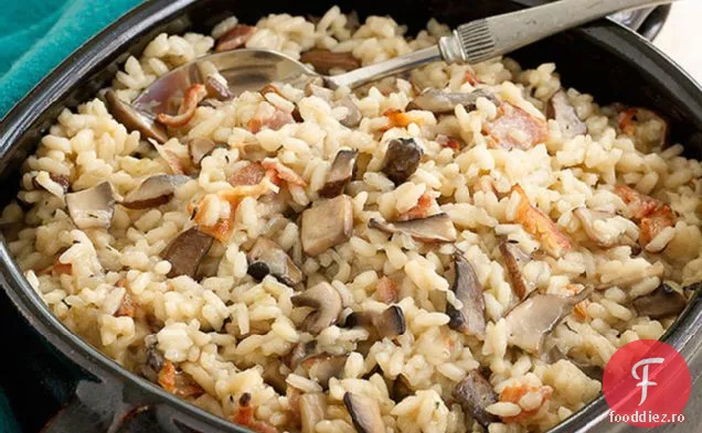Risotto De Ciuperci Și Slănină La Cuptor