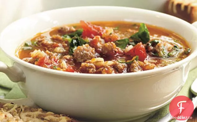 Supă de cârnați și orz