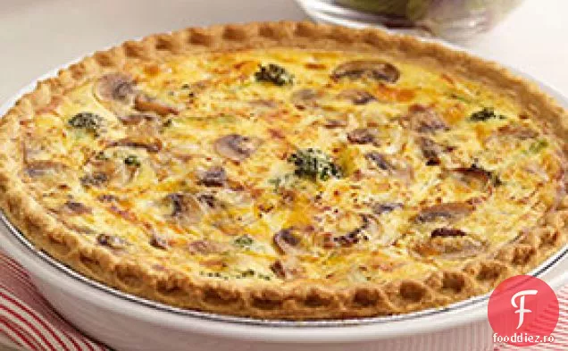 Quiche Cu Broccoli Și Cheddar