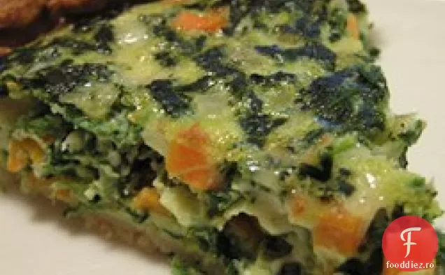 Quiche cu spanac și morcovi