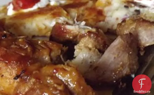 Coaste Picante De Porc Glazurate Cu Miere-Muștar