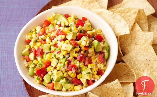 Salsa Proaspătă De Porumb Și Avocado