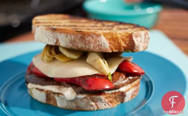 Sandwich Portobello La Grătar În Stil Italian