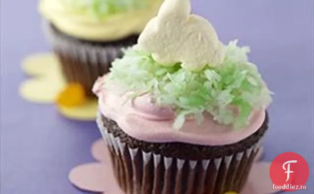 Baker ' s Chocolate Bunny Cupcakes