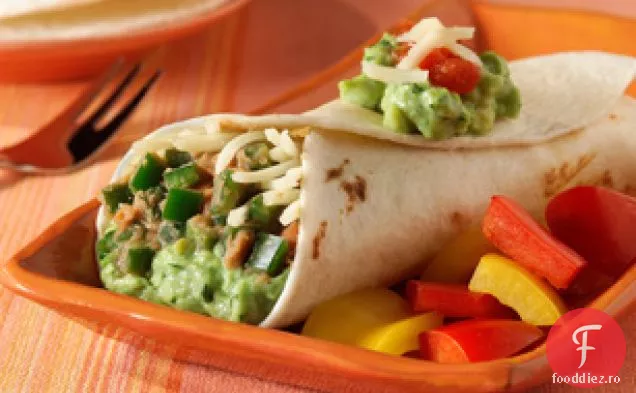 Poblano și burritos de fasole prăjită