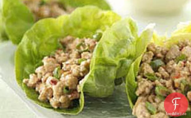 Împachetări Ușoare De Salată De Curcan Asiatic
