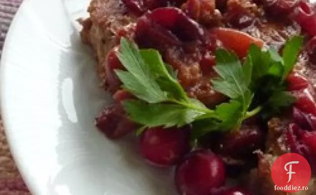 Cotlet De Porc Cu Afine La Foc Mic