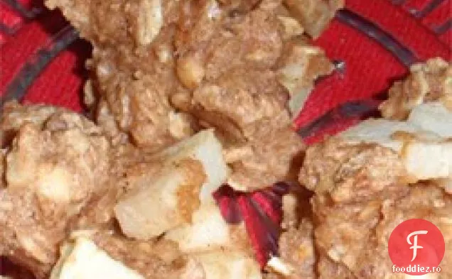 Fursecuri Cu Fulgi De Ovăz Cu Unt De Arahide Cu Mere