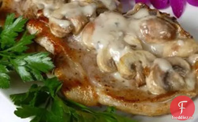 Cotlet De Porc Cu Ciuperci