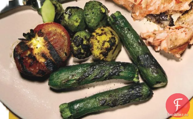 Zucchini Pentru Copii Cu Vezicule, Dovlecei Pattypan Pentru Copii Și Toma La Grătar
