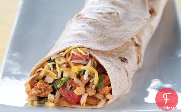 Burrito De Curcan Cu Brânză Și Orez