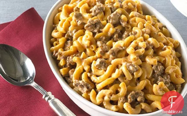 Velveeta Euro cheeseburger macaroane