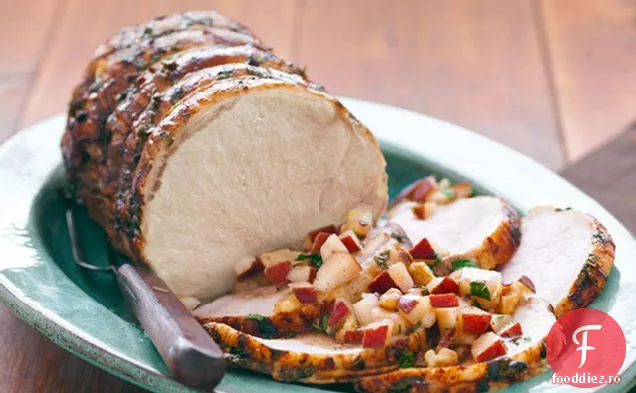 Carne de porc prăjită cu Salsa proaspătă de pere