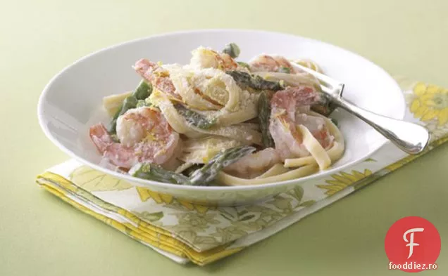 Fettuccine Cremoase De Creveți