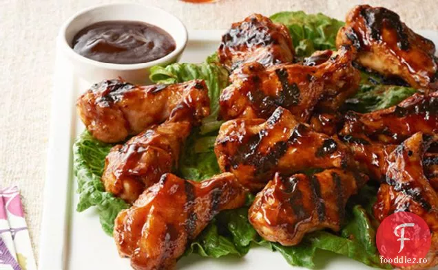 Asiatice miere BBQ pui Drumettes