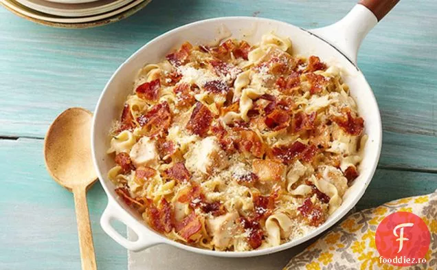 Tigaie Alfredo De Pui Cu Brânză