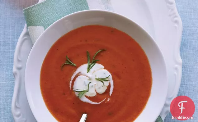 Refrigerate Supa de Rosii cu Tarhon Crème Fraîche