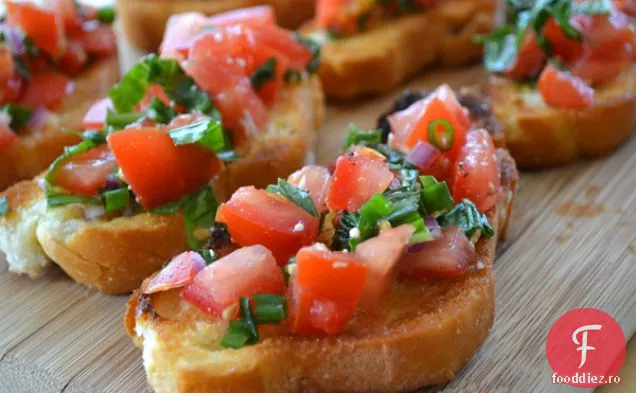 Bruschetta De Busuioc Și Roșii
