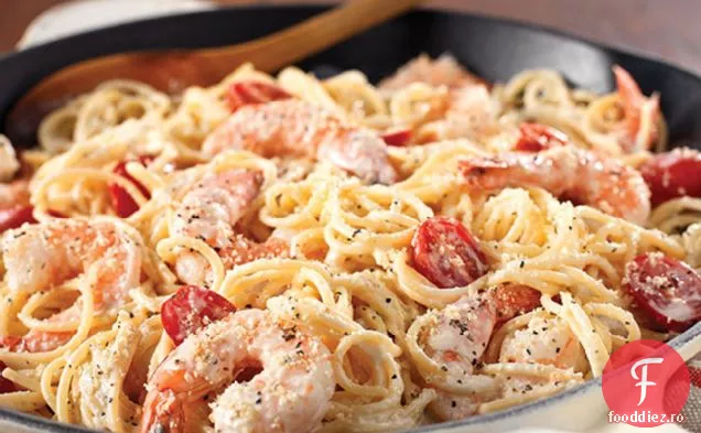 Piper Negru Crăpat-Creveți Alfredo