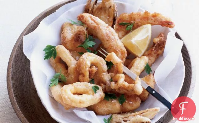Fritto Misto cu fenicul și lămâi